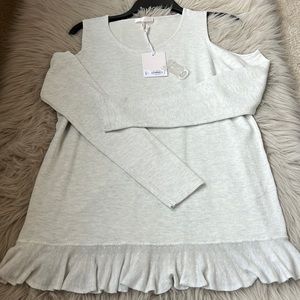 Off the shoulder sweater top